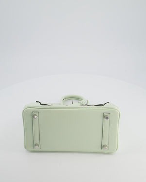 *FIRE PRICE* Hermès Birkin 25 Retourne Bag in Vert Fizz Swift Leather with Palladium Hardware