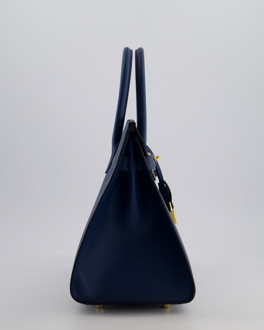 *VERY RARE* Hermès Birkin 30 Sellier Bag Deep Bleu Epsom Leather with Gold Hardware