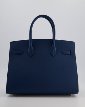 *VERY RARE* Hermès Birkin 30 Sellier Bag Deep Bleu Epsom Leather with Gold Hardware