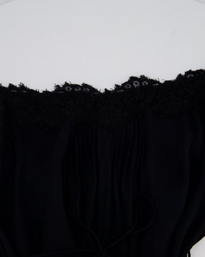Zimmermann Black Lace Strap Jumpsuit with Pocket Detail Size 3 (UK 14)