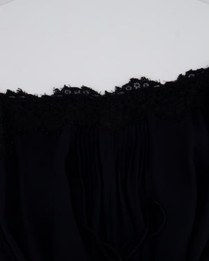 Zimmermann Black Lace Strap Jumpsuit with Pocket Detail Size 3 (UK 14)