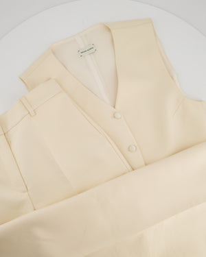 Magdat Butrym Cream Waistcoat and Trouser Set Size FR 34 (UK 6)