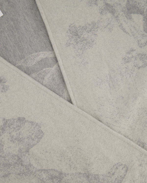 Christian Dior White &  Grey Toile de Jouy Cape One Size