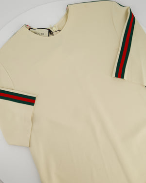 Gucci Beige Web Stripe Tunic Short Dress Size IT 40 (UK 8)