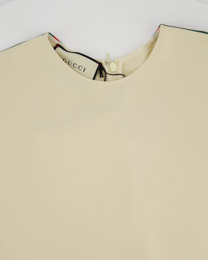 Gucci Beige Web Stripe Tunic Short Dress Size IT 40 (UK 8)