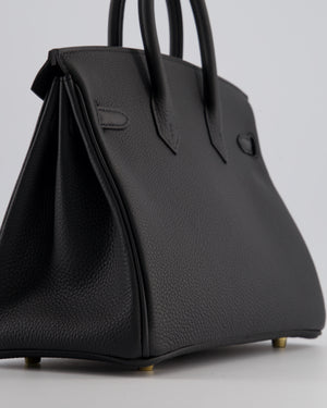 *HOT* Hermès Birkin 25 Retourne Bag in Plomb Togo Leather with Gold Hardware