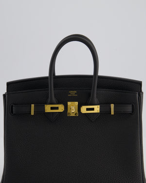 *HOT* Hermès Birkin 25 Retourne Bag in Plomb Togo Leather with Gold Hardware