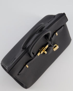 *HOT* Hermès Birkin 25 Retourne Bag in Plomb Togo Leather with Gold Hardware