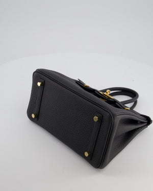 *HOT* Hermès Birkin 25 Retourne Bag in Plomb Togo Leather with Gold Hardware