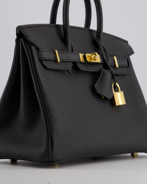 *HOT* Hermès Birkin 25 Retourne Bag in Plomb Togo Leather with Gold Hardware