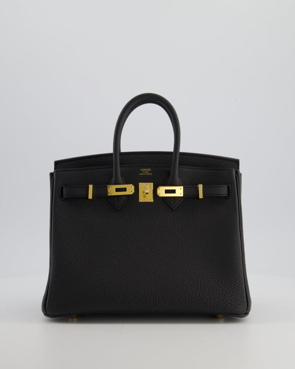 *HOT* Hermès Birkin 25 Retourne Bag in Plomb Togo Leather with Gold Hardware