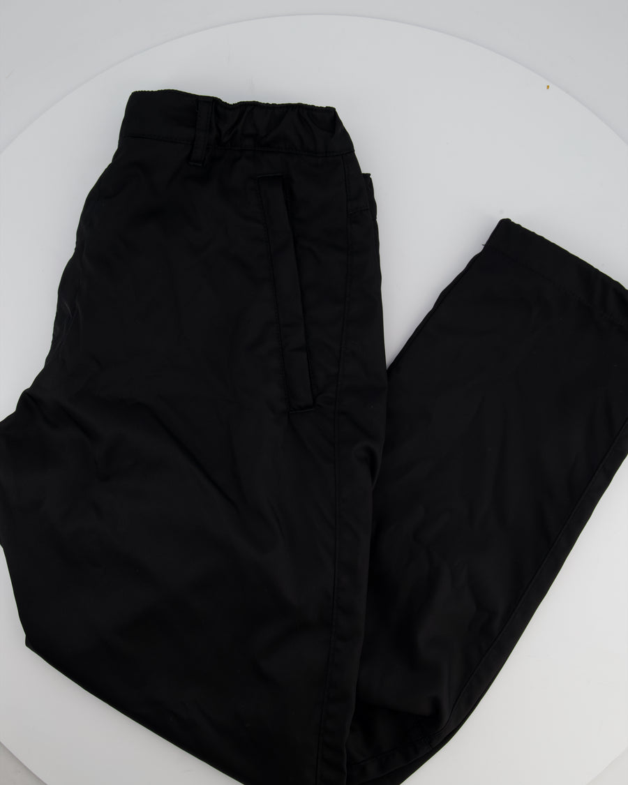 Prada Men's Black Re-Nylon Logo Trousers Size IT 50 (UK 40)