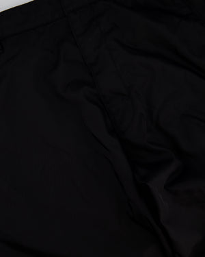 Prada Men's Black Re-Nylon Logo Trousers Size IT 50 (UK 40)