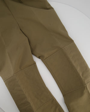 Hermès Khaki Straight Leg Riding Trousers Size FR 38 (UK 10)