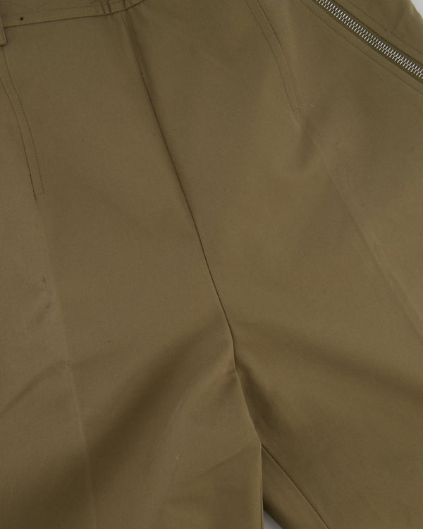 Hermès Khaki Straight Leg Riding Trousers Size FR 38 (UK 10)