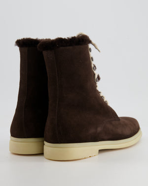 Loro Piana Brown Snow Dream Walk Ankle Boots Size 43 RRP £1795