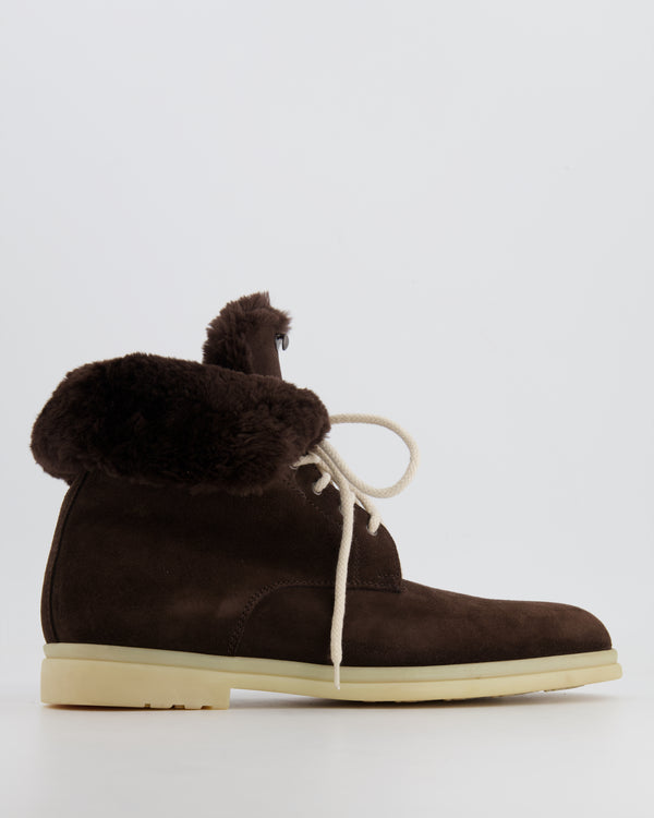 Loro Piana Brown Snow Dream Walk Ankle Boots Size 43 RRP £1795