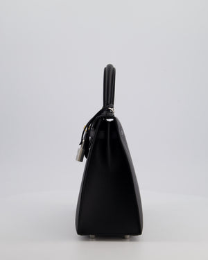 *RARE* Hermès Kelly 25 Sellier Bag in Black Epsom Leather with Electrum Hardware
