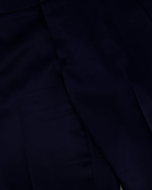 Gucci Navy Mid-Rise Trousers with Orange Stripe Detail Size IT 42 (UK 10)