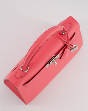 *HOT* Hermès Kelly 25 Sellier Bag in Rose Azalee Epsom Leather with Palladium Hardware