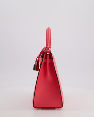 *HOT* Hermès Kelly 25 Sellier Bag in Rose Azalee Epsom Leather with Palladium Hardware