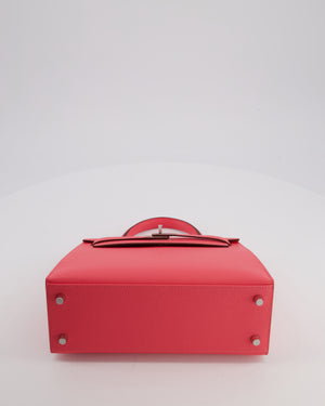 *HOT* Hermès Kelly 25 Sellier Bag in Rose Azalee Epsom Leather with Palladium Hardware