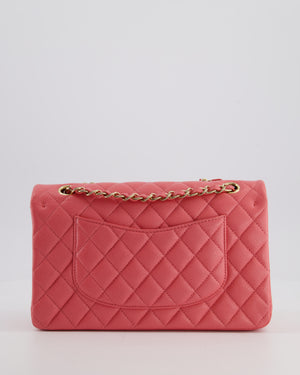 *HOT* Chanel Raspbury Classic Medium Double Flap Bag in Iridescent Caviar Leather with Champagne Gold Hardware