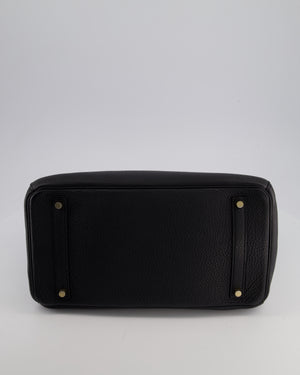 Hermès Birkin 35 Retourne Bag in Black Togo Leather with Gold Hardware