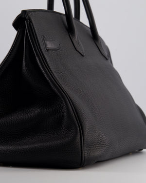 Hermès Birkin 35 Retourne Bag in Black Togo Leather with Gold Hardware