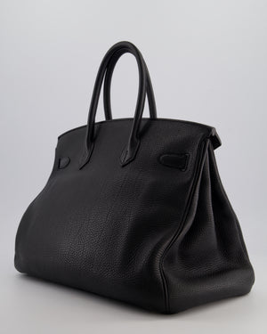 Hermès Birkin 35 Retourne Bag in Black Togo Leather with Gold Hardware