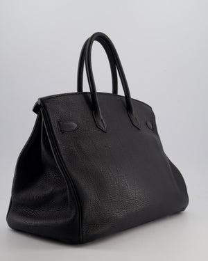 Hermès Birkin 35 Retourne Bag in Black Togo Leather with Gold Hardware