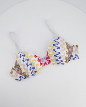 Missoni White and Multicolour Crochet Bikini Set Size IT 42/48 (UK 10/16)