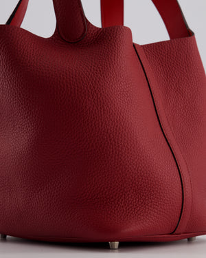 Hermès Picotin 22 Bag in Rouge H Clemence Leather with Palladium Hardware