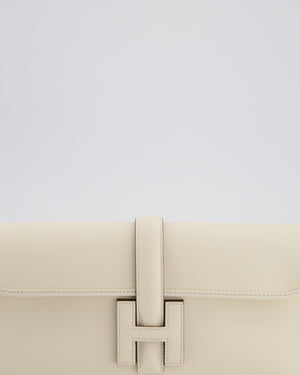 Hermès Jige Elan 29 Clutch Bag in Nata Swift Leather