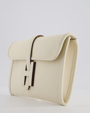 Hermès Jige Elan 29 Clutch Bag in Nata Swift Leather