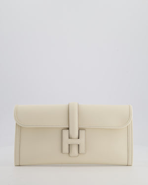 Hermès Jige Elan 29 Clutch Bag in Nata Swift Leather