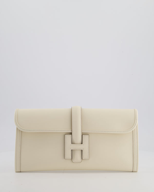Hermès Jige Elan 29 Clutch Bag in Nata Swift Leather
