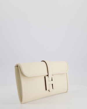 Hermès Jige Elan 29 Clutch Bag in Nata Swift Leather