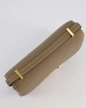 *HOT* Hermès Constance III 18 Miroir Bag in Etoupe Chèvre Mysore Leather with Gold Hardware