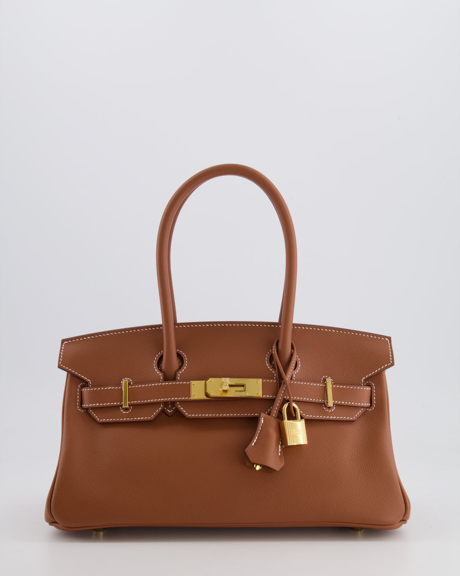 *SUPER HOT & RARE* Hermès Birkin Shoulder Light 29 Bag in Gold Evercolour Leather with Gold Hardware