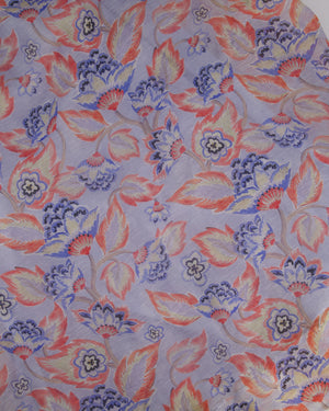 Zimmermann Blue Floral Print Maxi Dress with Embellished Straps Size 0 (UK 8)