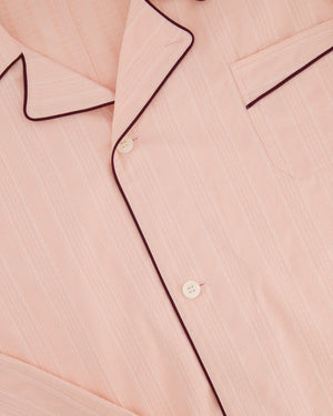 Prada Peach Cotton Shirt with Contrast Trim Size FR 36 (UK 8) RRP £1560