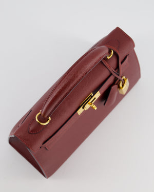 *SUPER RARE* Hermès Kelly 25 Sellier Bag in Rouge H Epsom Leather with Gold Hardware