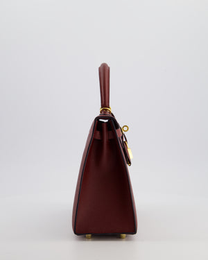 *SUPER RARE* Hermès Kelly 25 Sellier Bag in Rouge H Epsom Leather with Gold Hardware
