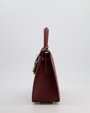 *SUPER RARE* Hermès Kelly 25 Sellier Bag in Rouge H Epsom Leather with Gold Hardware
