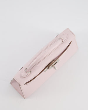 *SUPER RARE* Hermès Mini Kelly II 20 Bag In Mauve Pale Epsom Leather with Palladium Hardware