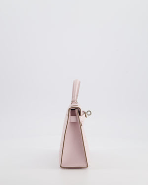 *SUPER RARE* Hermès Mini Kelly II 20 Bag In Mauve Pale Epsom Leather with Palladium Hardware