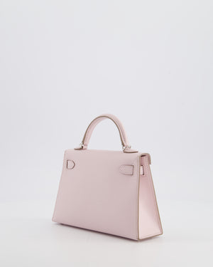 *SUPER RARE* Hermès Mini Kelly II 20 Bag In Mauve Pale Epsom Leather with Palladium Hardware