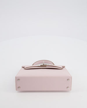 *SUPER RARE* Hermès Mini Kelly II 20 Bag In Mauve Pale Epsom Leather with Palladium Hardware