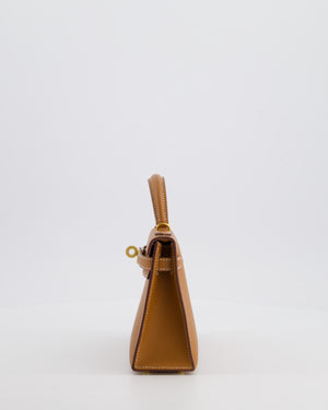 *HOT* Hermès Mini Kelly II 20 Bag in Gold Epsom Leather with Gold Hardware
